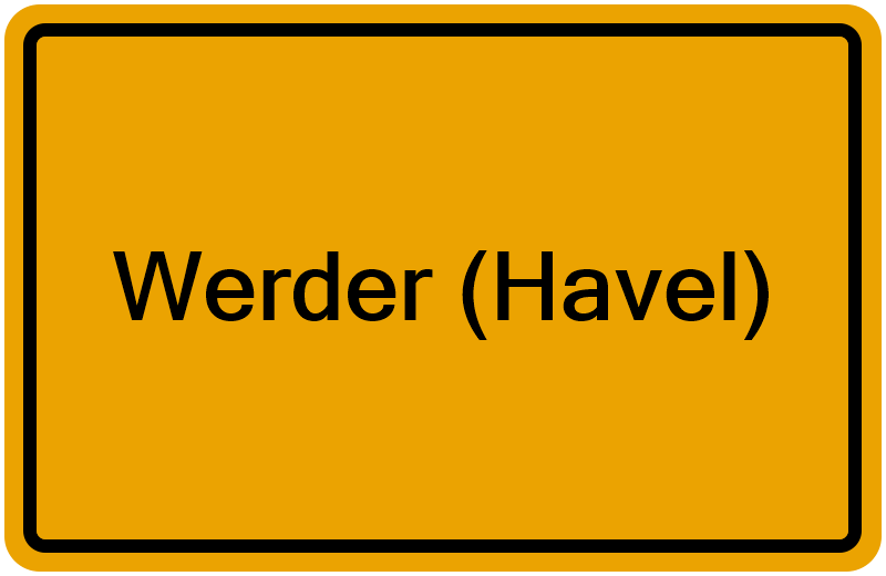 Handelsregisterauszug Werder (Havel)